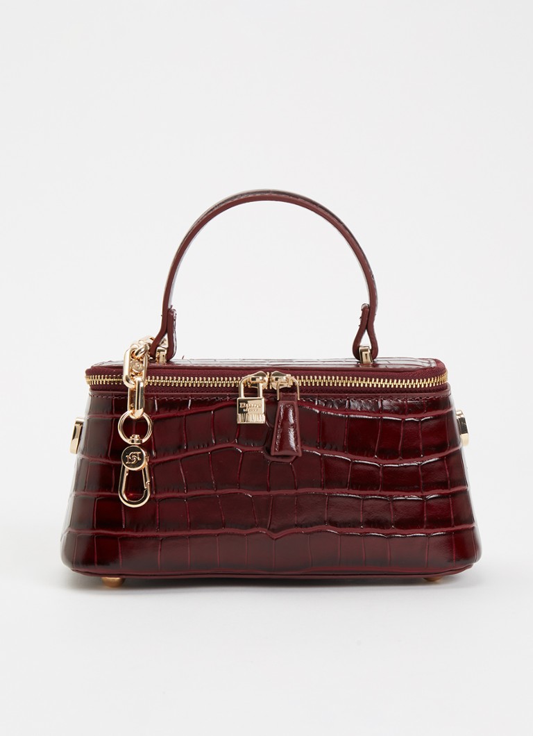 Dune London Successful make-up tas met afneembare schouderriem Bordeauxrood - Deal