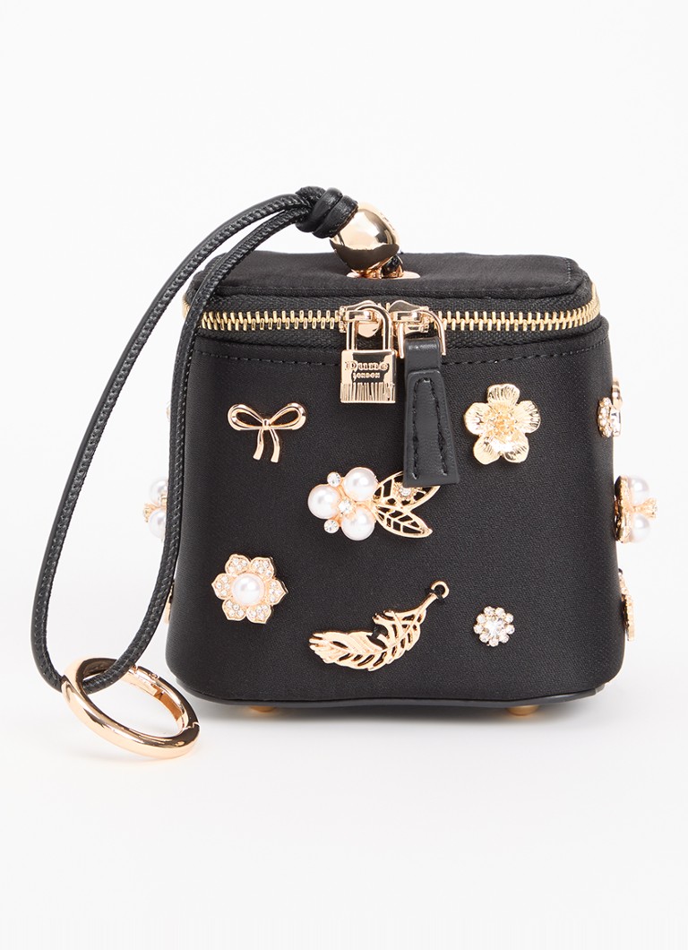 Dune London Surround make-up tas Diepzwart