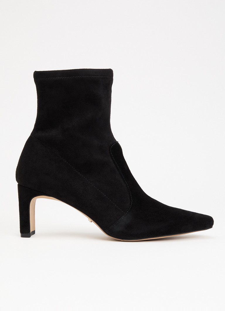 Dune London Dames Olexa enkellaarsje van suède in de kleur Zwart
