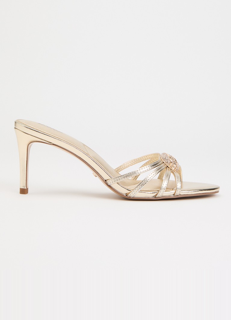 Dune London Dames Masson sandalette van leer in de kleur Goud