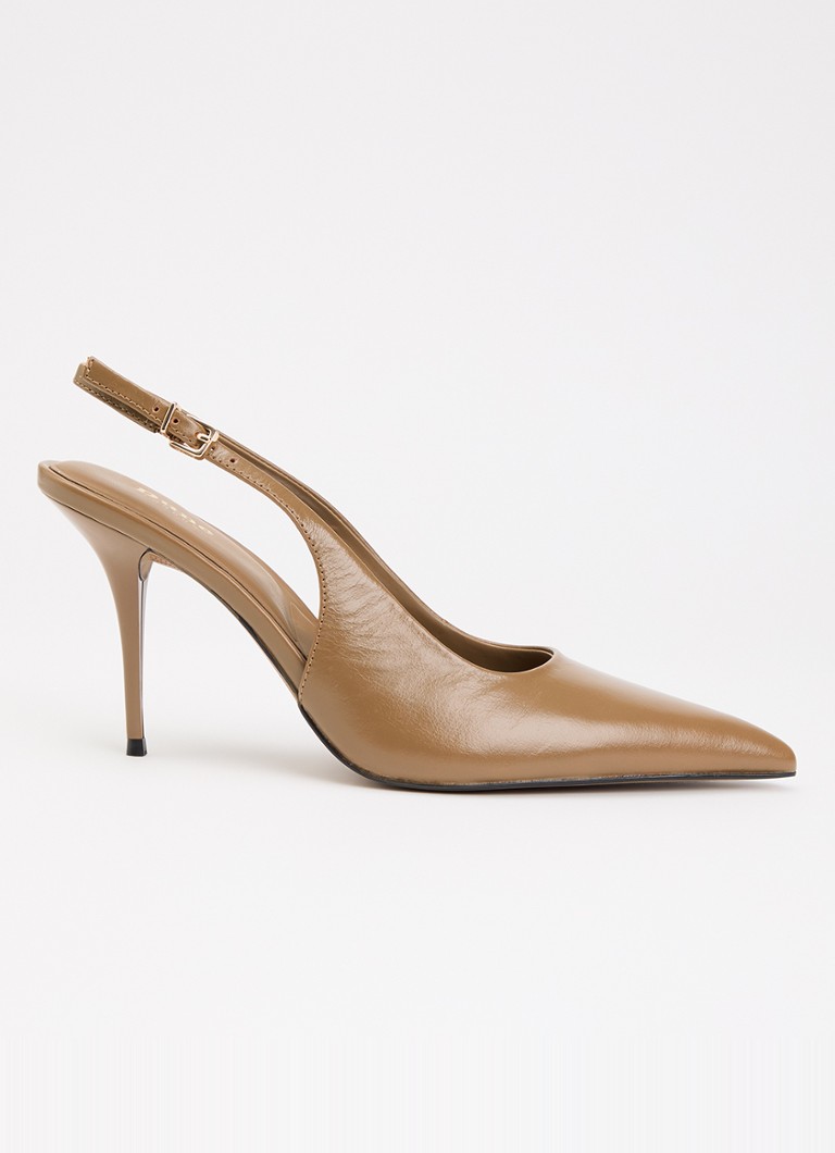 Dune London Dames Cai slingback van leer in de kleur Camel