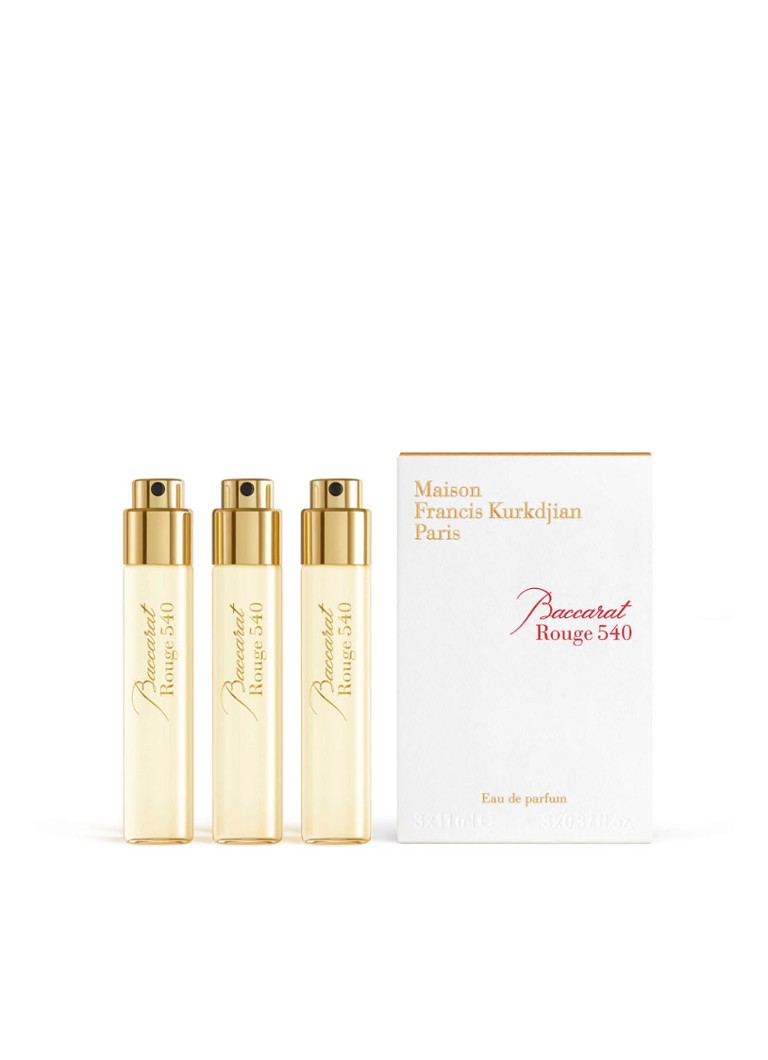 Maison Francis Kurkdjian Baccarat Rouge 540 Eau de Parfum - navulling set van 3 3x11ML Cadeausets - Deal