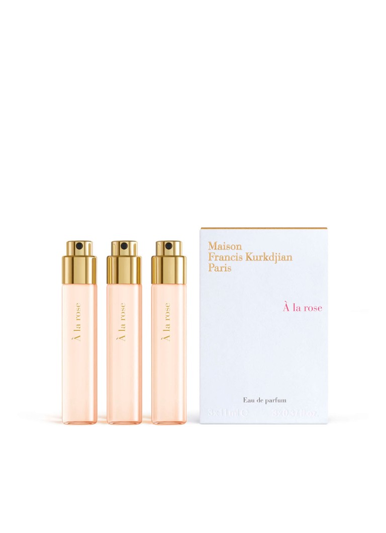 Maison Francis Kurkdjian À la Rose Eau de Parfum - navulling set van 3 3x11ML Geuren - Deal