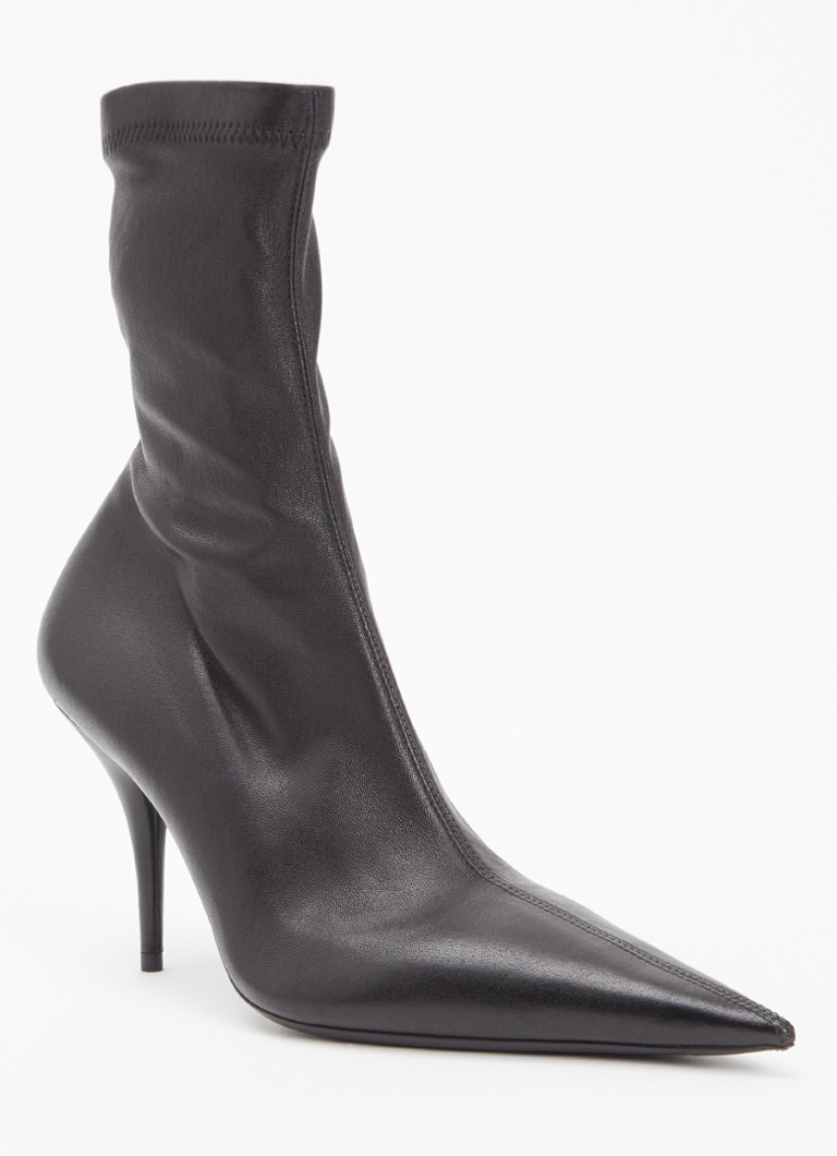 Balenciaga Dames Avenue enkellaarsje van geitenleer in de kleur Zwart, maat: 40