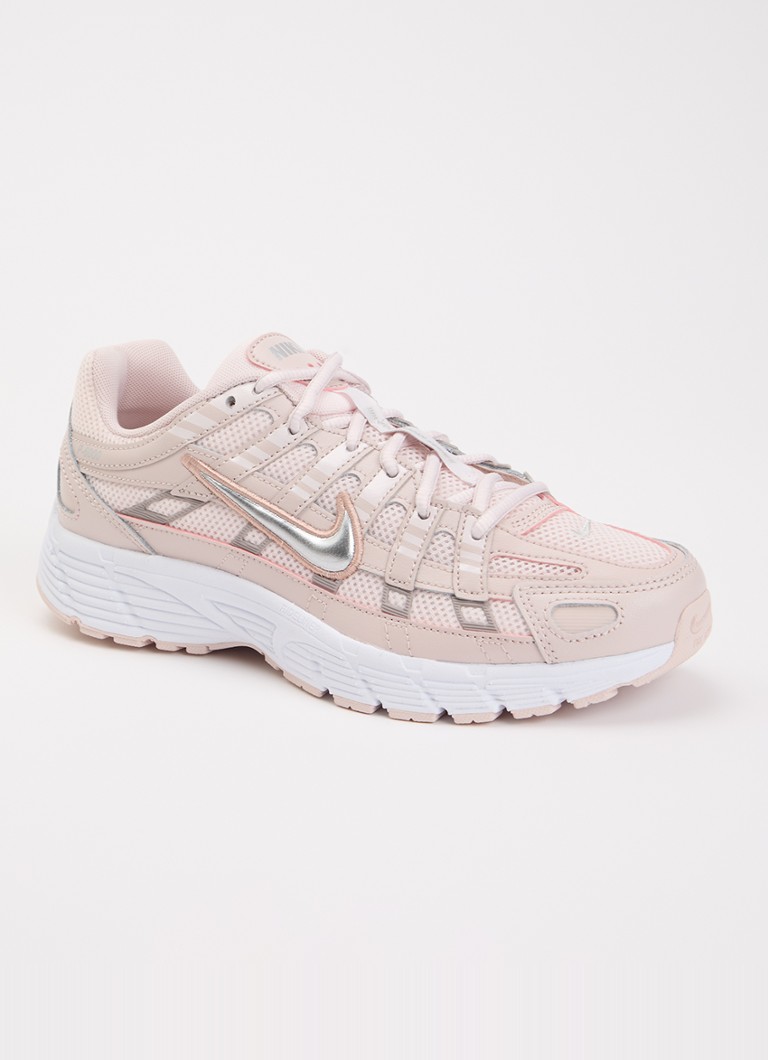 Nike Meisjes P-6000 sneaker met mesh details in de kleur Oudroze, maat: 38.5