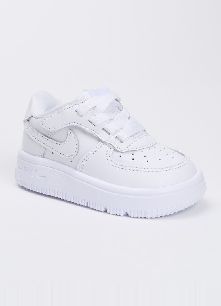 Nike Jongens Air Force 1 sneaker van leer in de kleur Wit, maat: 27