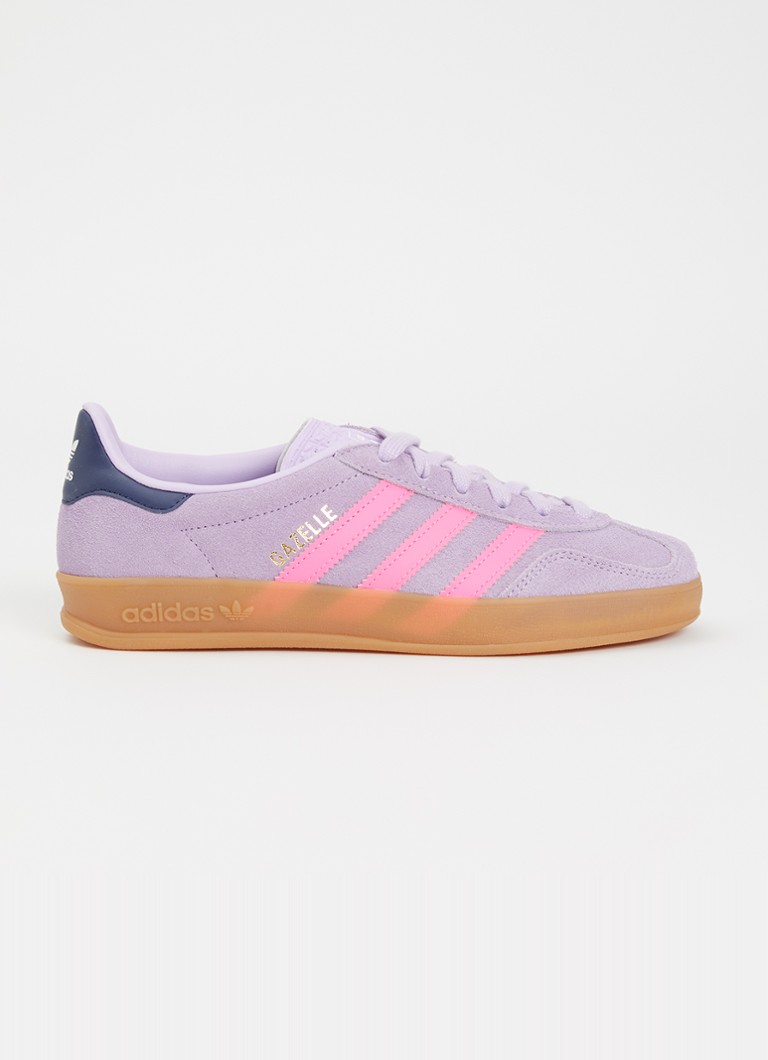 Adidas Meisjes Gazelle Indoor J sneaker van suède in de kleur Paars, maat: 36