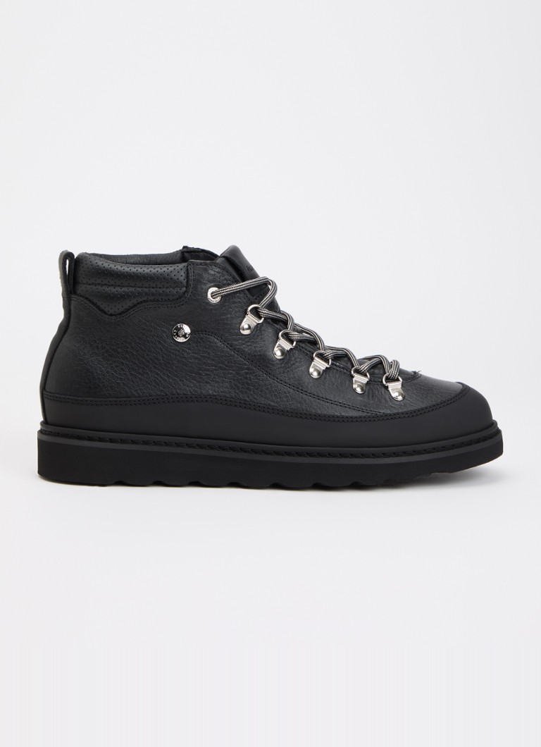 Filling Pieces Heren Glacier veterboot van leer in de kleur Zwart, maat: 45