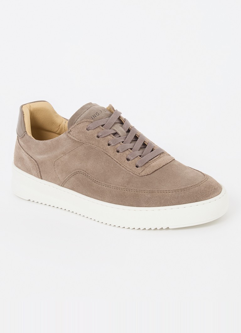 Filling Pieces Heren Mondo sneaker van suède in de kleur Zand, maat: 44