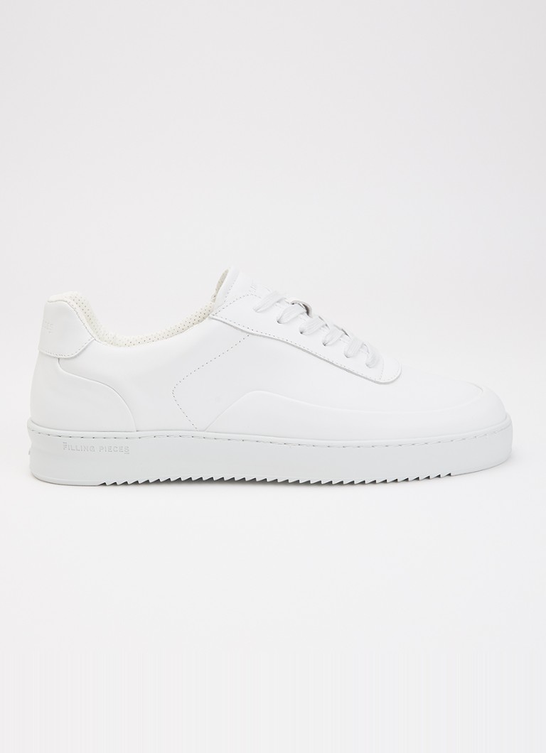 Filling Pieces Heren Mondo Seamless sneaker van leer in de kleur Wit, maat: 44