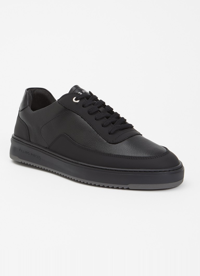 Filling Pieces Heren Mondo Tech Crumbs sneaker van leer in de kleur Zwart, maat: 40