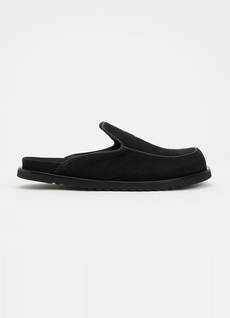 Filling Pieces Heren Muiltje van suède in de kleur Zwart, maat: 43