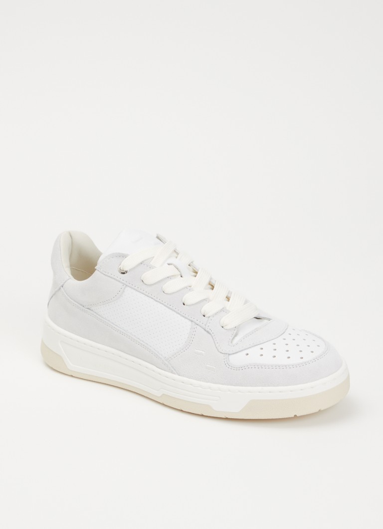 Filling Pieces Heren Cruiser Neat sneaker van suède met details van leer in de kleur Gebroken wit, maat: 46