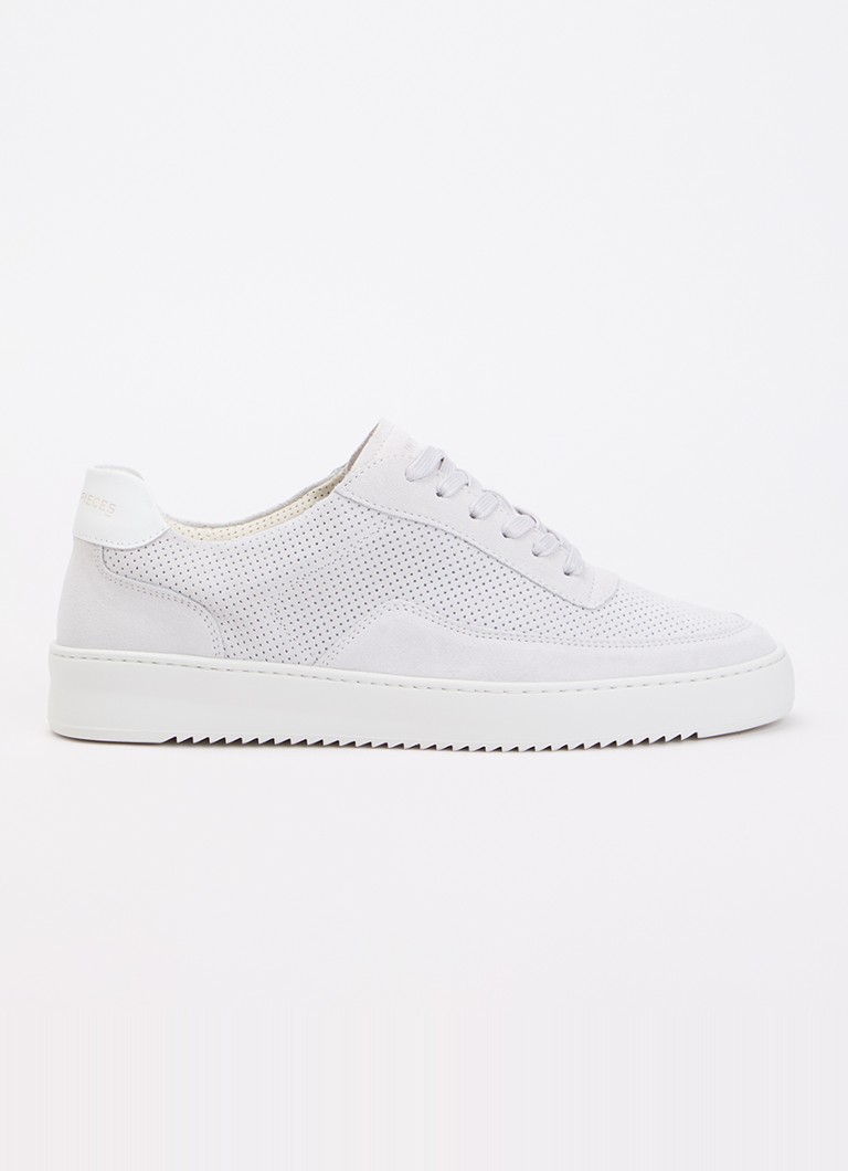 Filling Pieces Heren Mondo sneaker van suède in de kleur Wit, maat: 42