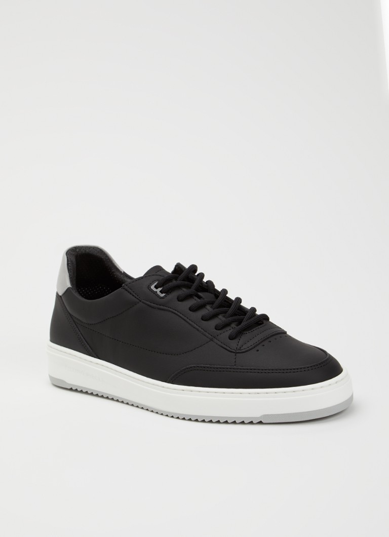 Filling Pieces Heren Mondo Trim sneaker van leer in de kleur Zwart, maat: 43