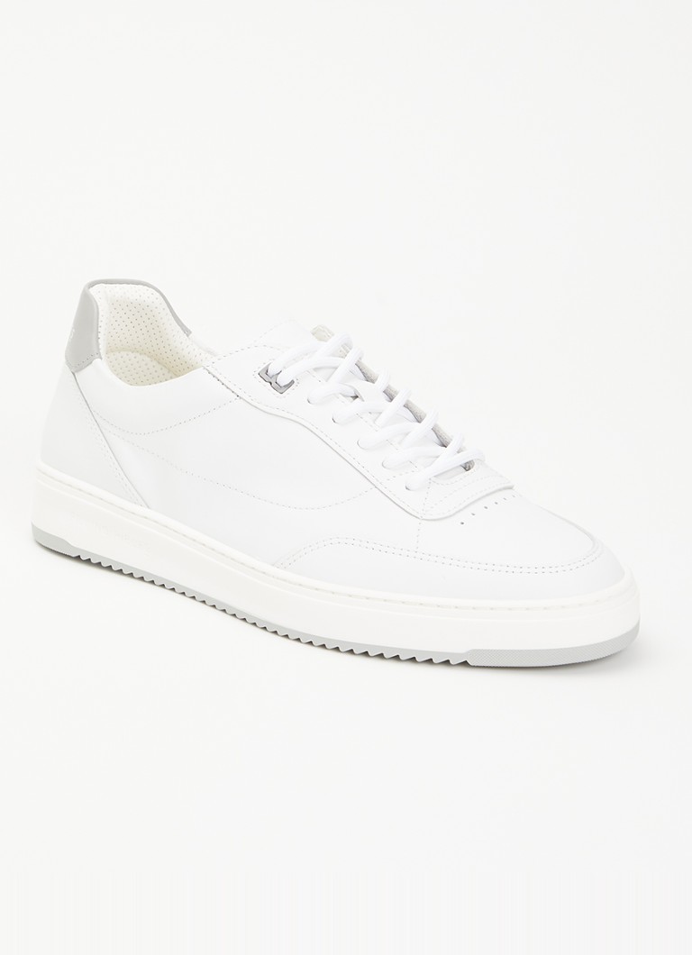 Filling Pieces Heren Mondo Trim sneaker van leer in de kleur Creme, maat: 46