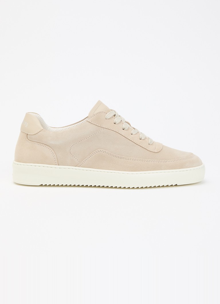 Filling Pieces Heren Mondo Float sneaker van suède in de kleur Beige, maat: 400
