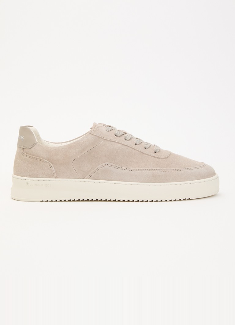 Filling Pieces Heren Mondo sneaker van suède in de kleur Beige, maat: 42