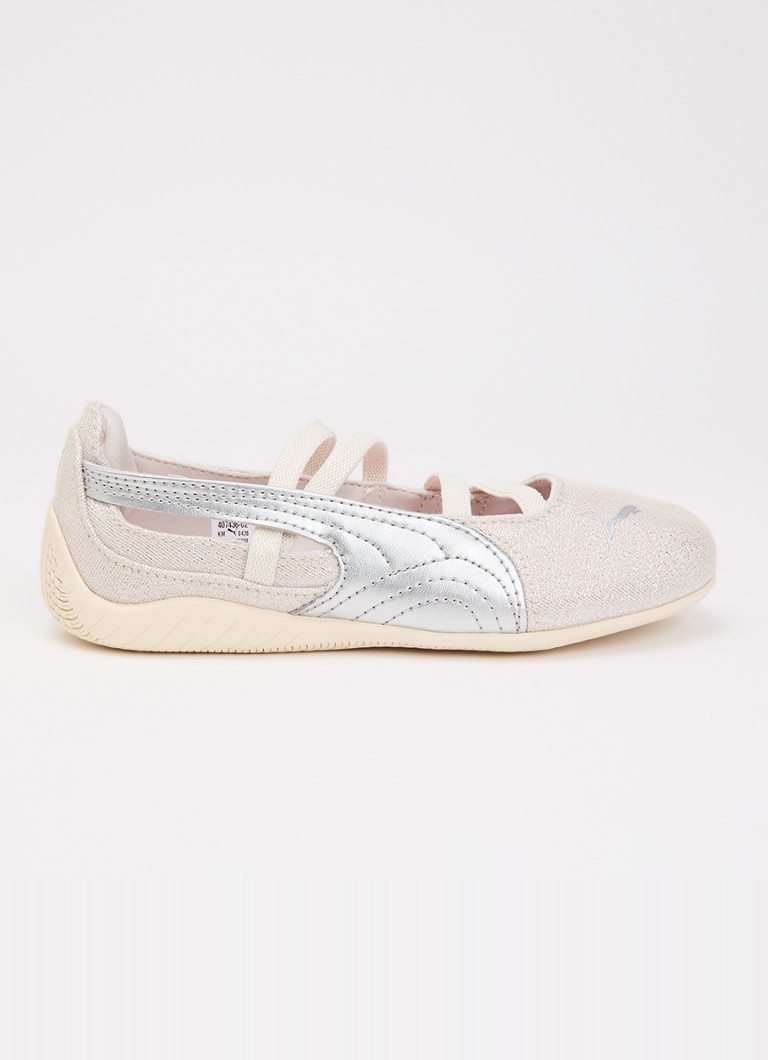 Puma Dames Speedcat Ballet ballerina met lurex in de kleur Beige, maat: 34