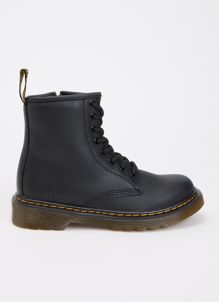 Dr. Martens Meisjes 1460 Junior veterboot met glitter in de kleur Zwart, maat: EU33