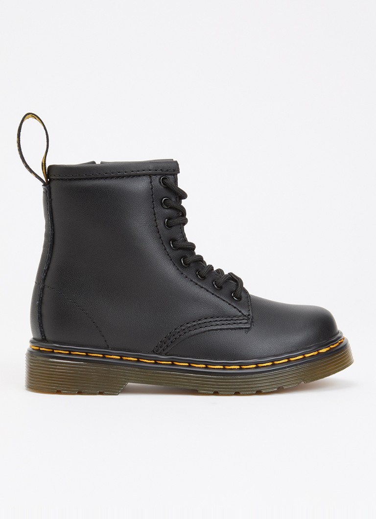 Dr. Martens Meisjes 1460 Wildhorse veterboot van leer in de kleur Zwart, maat: EU26