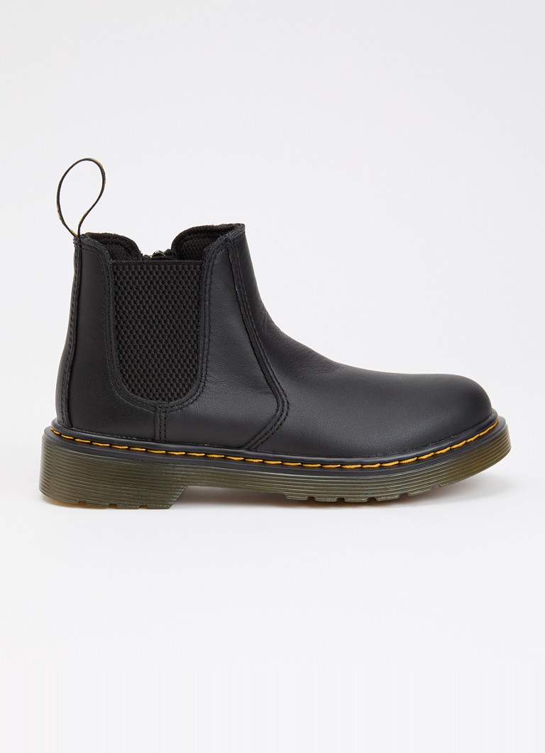 Dr. Martens Meisjes 2976 Junior chelsea boot van leer in de kleur Zwart, maat: EU28