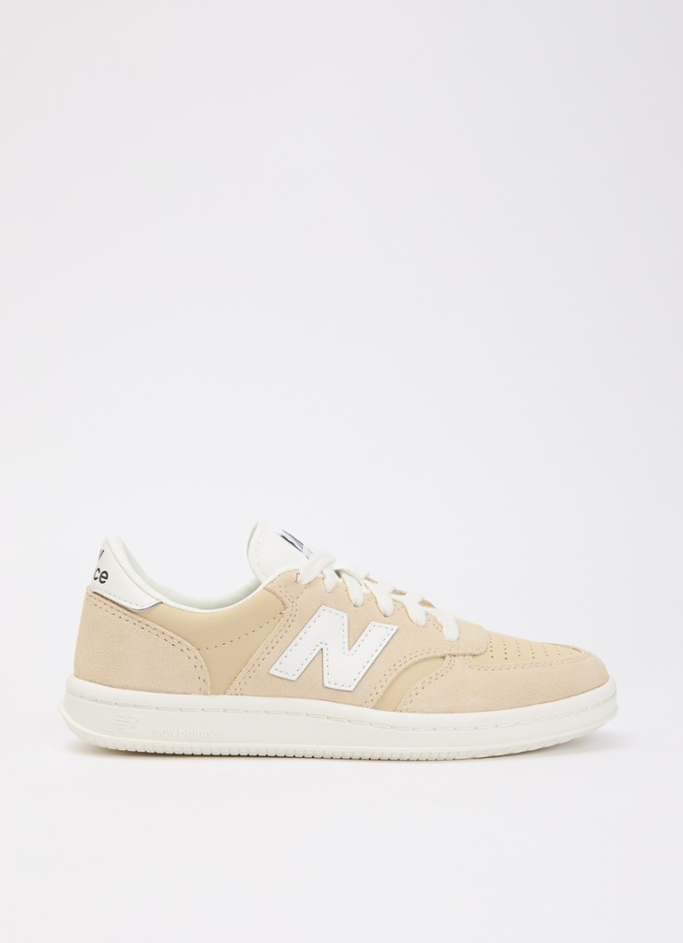 New Balance Jongens T500 sneaker van suède in de kleur Zand, maat: 36
