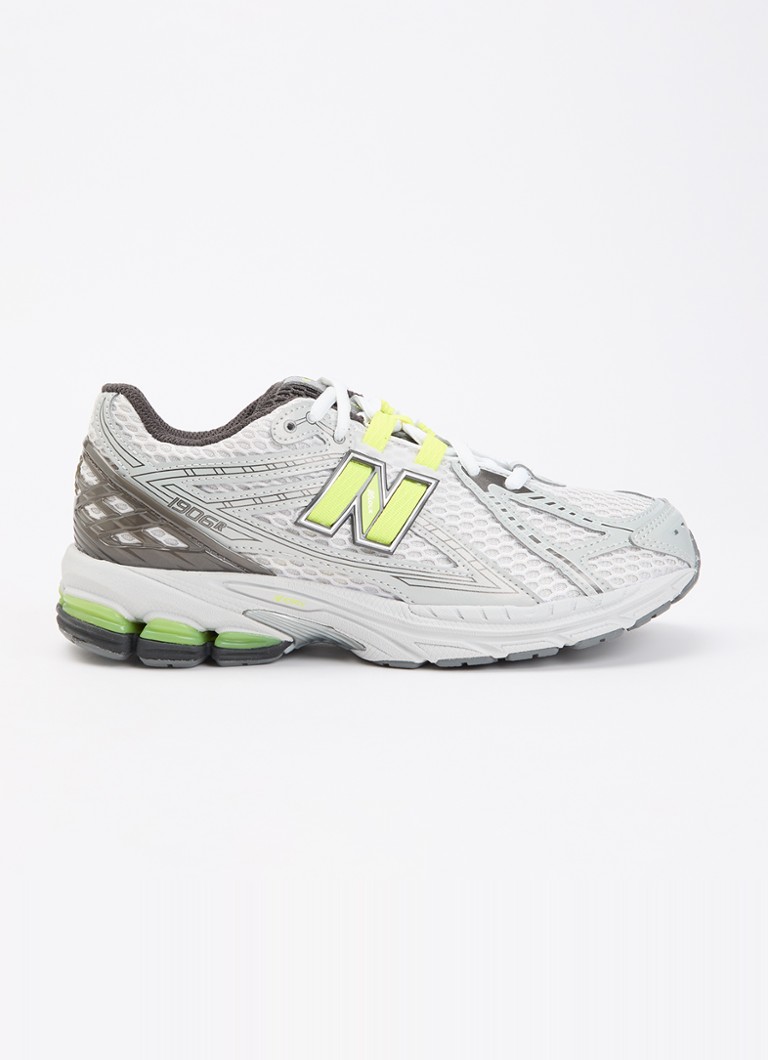 New Balance Meisjes 1906 sneaker met mesh details in de kleur Grijs, maat: 39