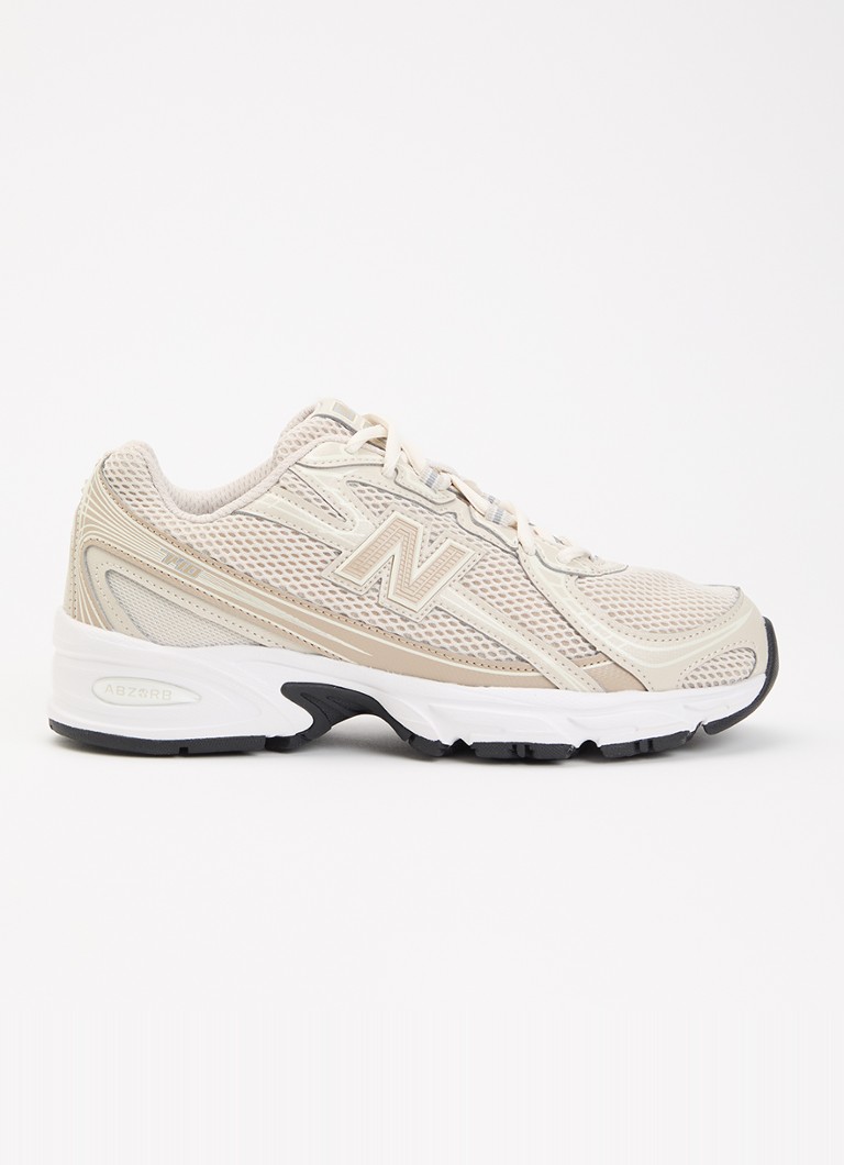 New Balance Meisjes 740 sneaker met mesh details in de kleur Beige, maat: 39