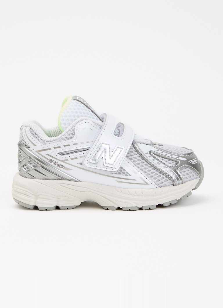 New Balance Meisjes 1906 sneaker met mesh details in de kleur Wit, maat: 27,5