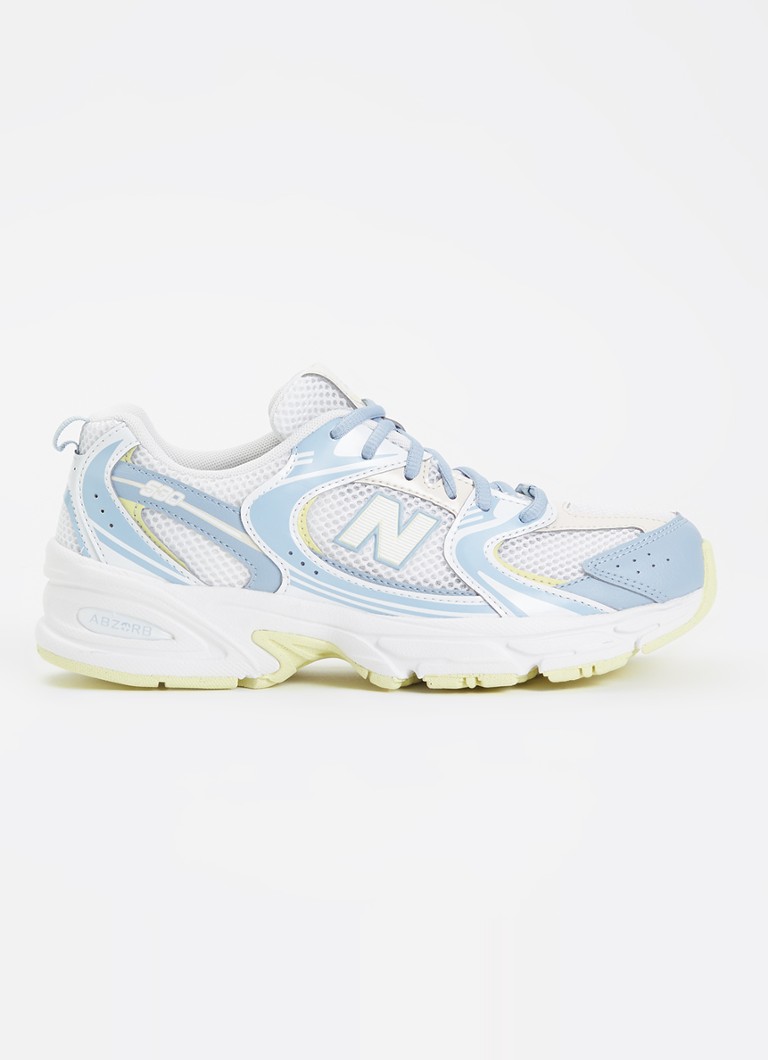 New Balance Meisjes 530 sneaker van mesh met logo in de kleur Lichtgrijs, maat: 40