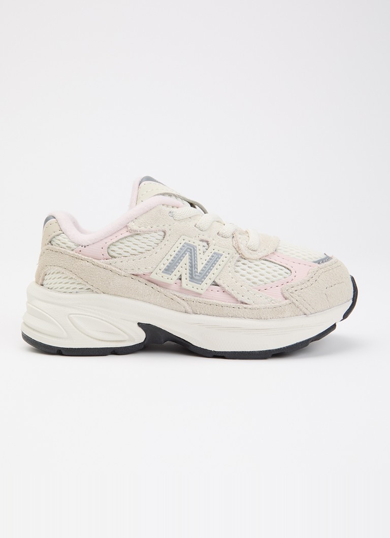 New Balance Meisjes Turtledove 162 sneaker met details van suède en mesh in de kleur Beige, maat: 17