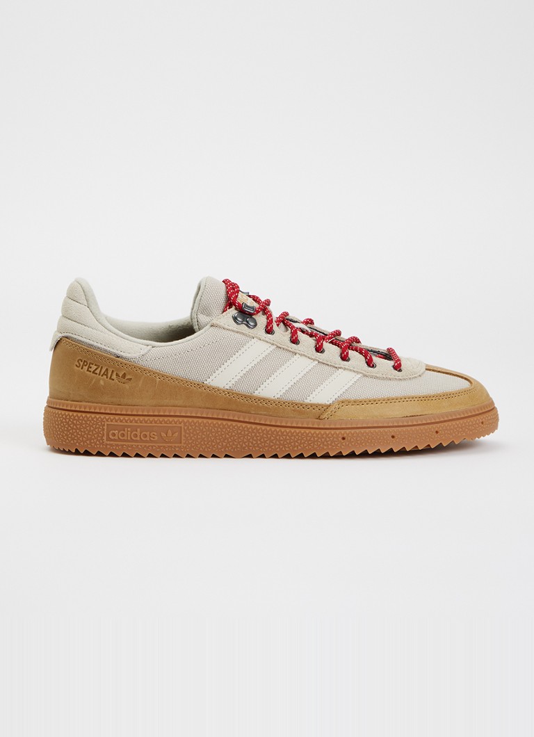 Adidas Heren Handball Spezial WTR sneaker met details van suède in de kleur Beige, maat: 42