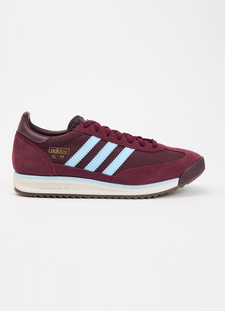 Adidas Heren SL 72 RS sneaker met suède details in de kleur Bordeauxrood, maat: 44