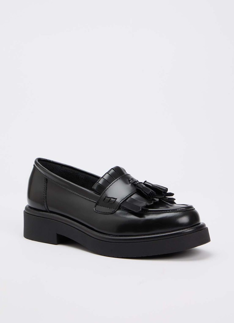 Jonak Dames Nico loafer van leer in de kleur Zwart