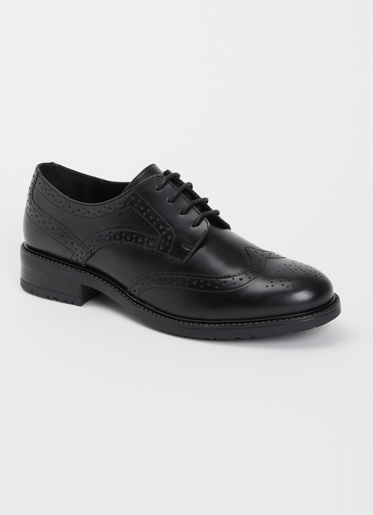 Jonak Dames Altitude brogue van leer in de kleur Zwart
