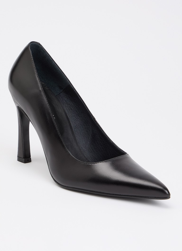 Jonak Dames Deddy pump van leer in de kleur Zwart