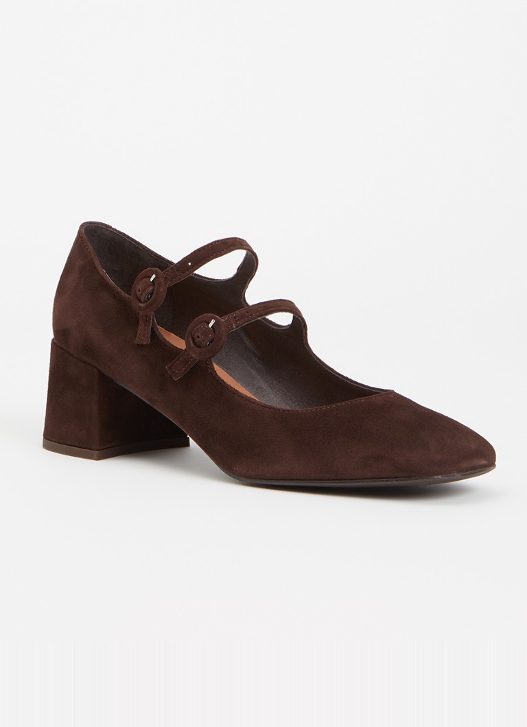 Jonak Dames Delou sandalette van geitensuède in de kleur Zwart