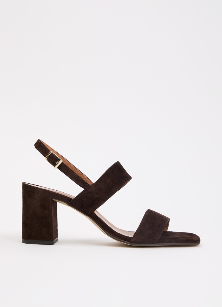 Jonak Dames Vico sandalette van geitensuède in de kleur Bruin