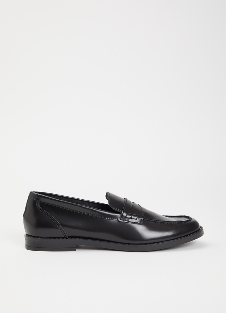 Jonak Dames Naomie loafer van leer in de kleur Zwart