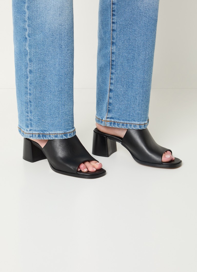 Jonak Dames Benita sandalette van leer in de kleur Zwart