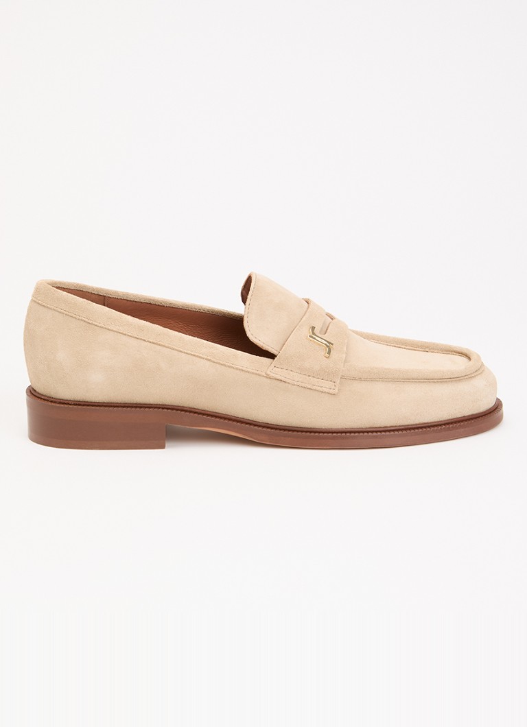 Jonak Dames Duedi Croute loafer van kalfsleer in de kleur Beige