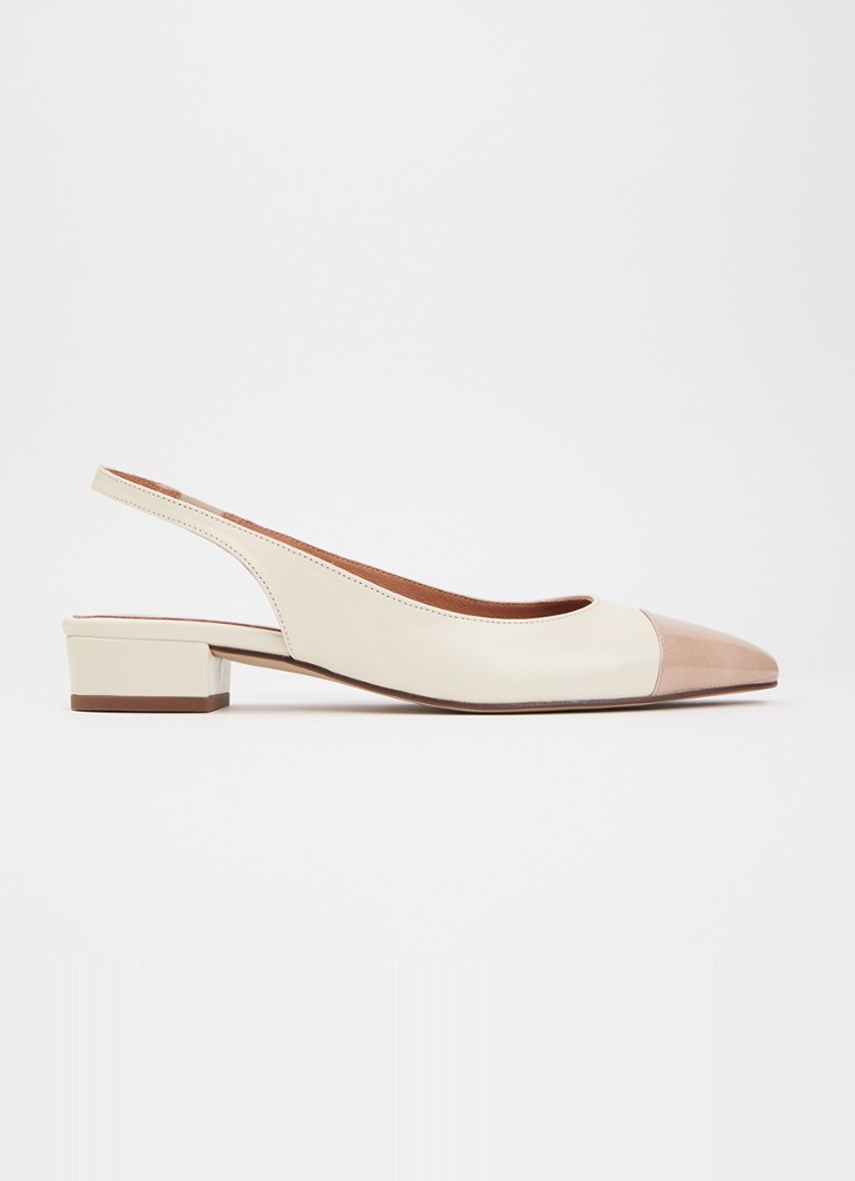 Jonak Dames Decision slingback van kalfsleer in de kleur Creme