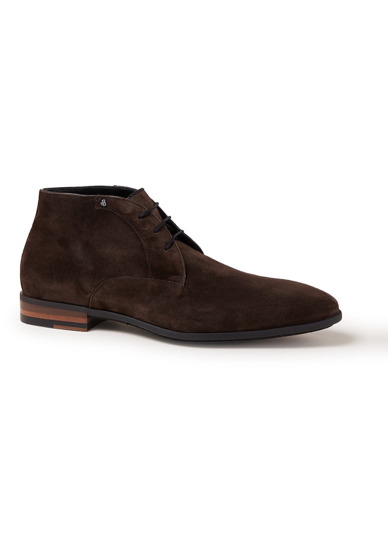 Floris van Bommel Heren Raffa 05.02 chukka veterschoen van suède in de kleur Bruin, maat: 42