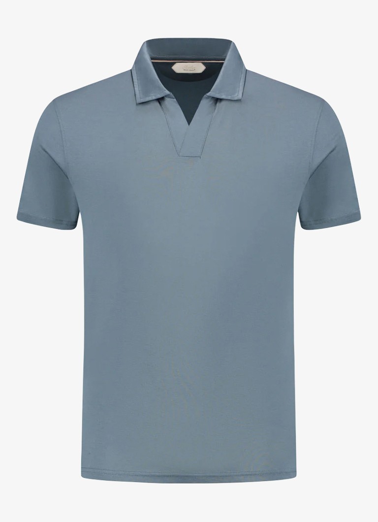 Aurélien Heren Regular fit polo in de kleur Steel Blue-400