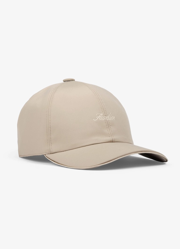 Aurélien Heren Baseball pet met logo in de kleur Beige-260 / Beige
