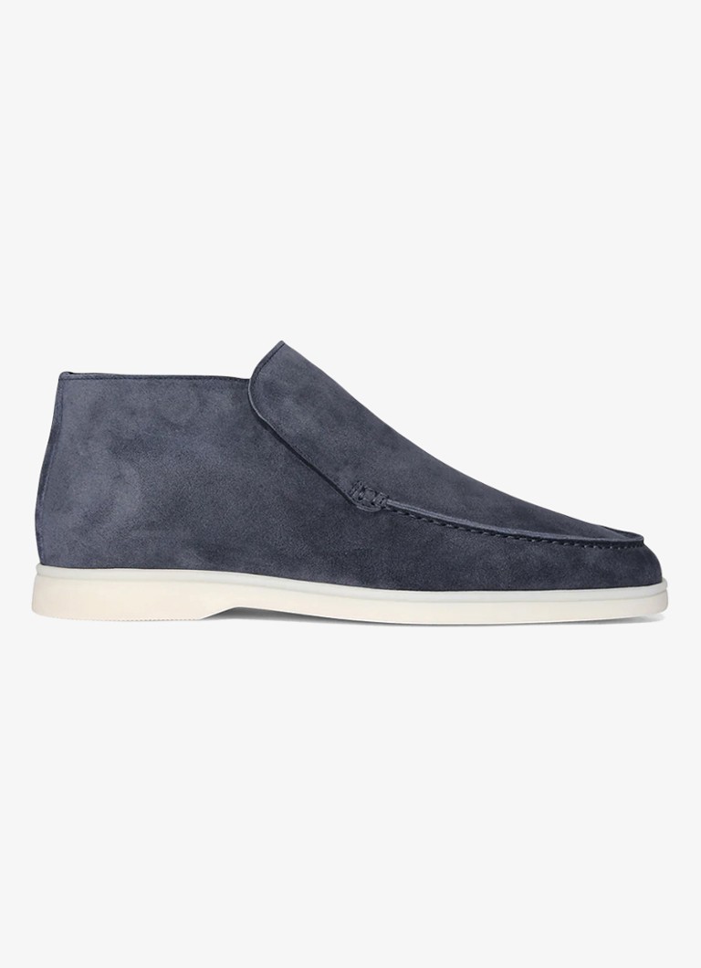 Aurélien Heren City loafer van suède in de kleur Steel Blue-400 / Blauw