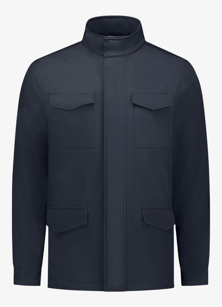 Aurélien Heren Magnetic jack met opstaande kraag in de kleur Navy-410