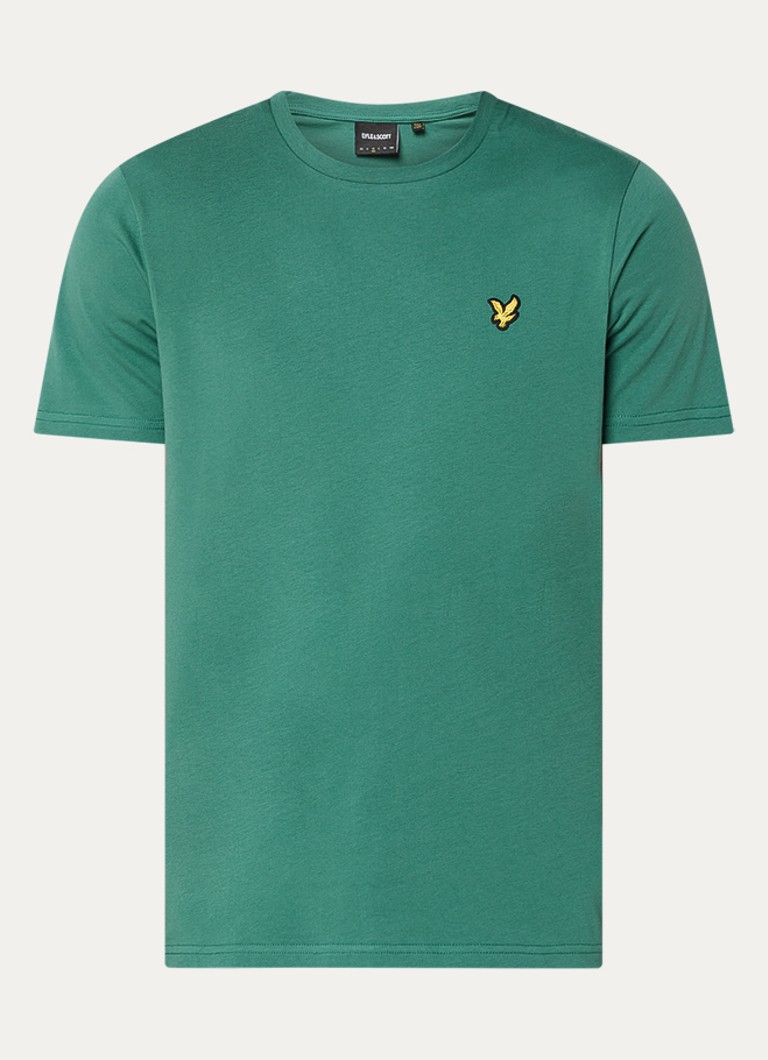 Lyle & Scott Heren T-shirt met logo in de kleur Groen, maat: M