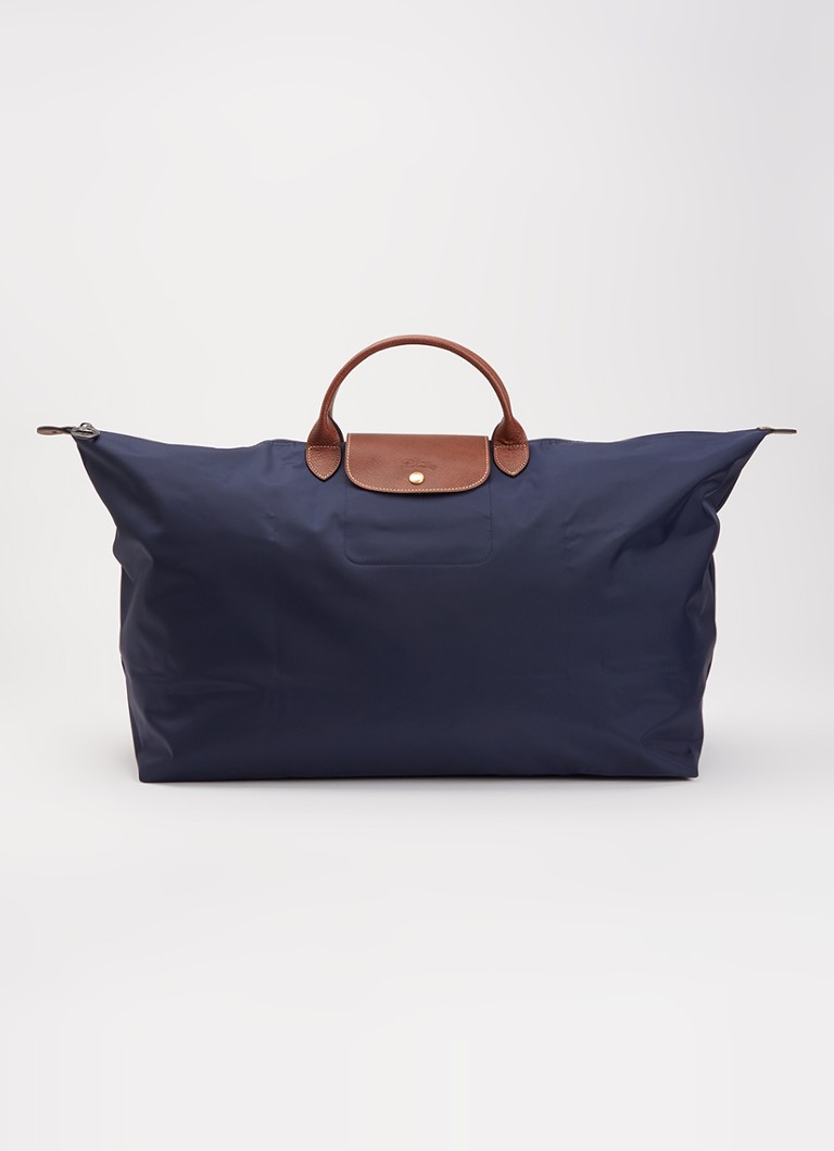 Longchamp Le Pliage Original reistas XL met leren details Donkerblauw - Deal